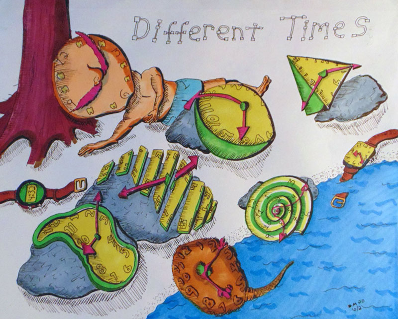 Image showing an art piece called Different Times by David Mielcarek on 20201002
