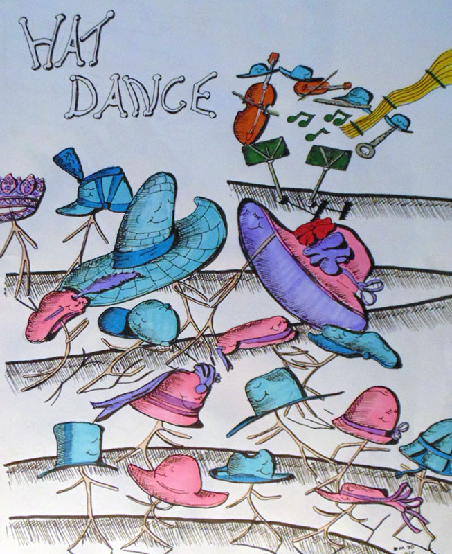 Image showing an art piece called Hat Dance by David Mielcarek on 20201005