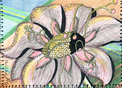 Image showing an art piece called Octopus Flower by David Mielcarek on 20090424