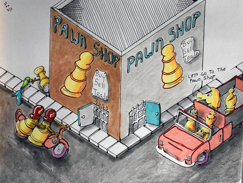 Image showing an art piece called Pawn Shop by David Mielcarek on 20230711