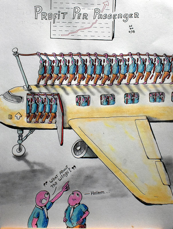 Image showing an art piece called Profit Per Passenger by David Mielcarek on 20230718