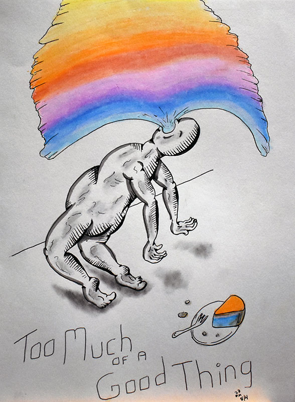 Image showing an art piece called Too Much of a Good Thing by David Mielcarek on 20230804