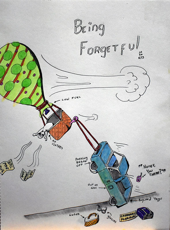 Image showing an art piece called Being Forgetful by David Mielcarek on 20230813