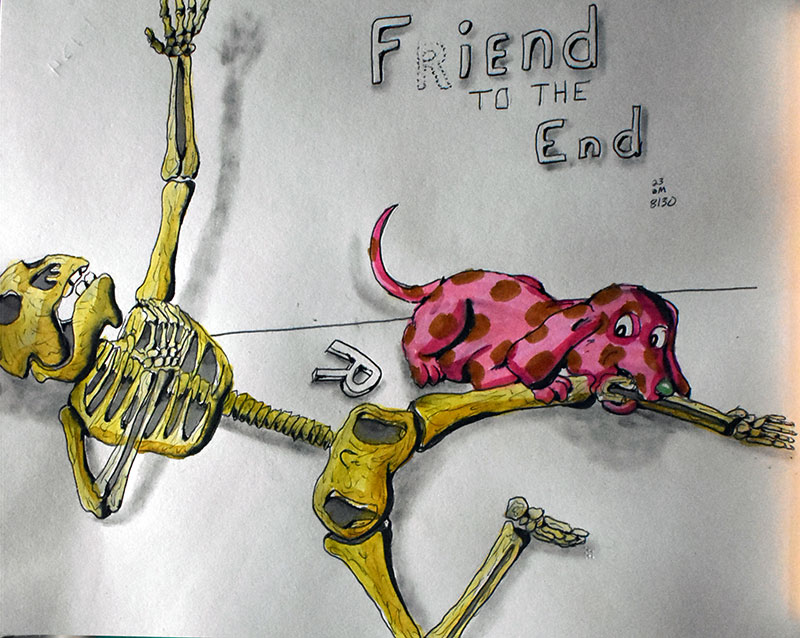 Image showing an art piece called Friend To The End by David Mielcarek on 20230830