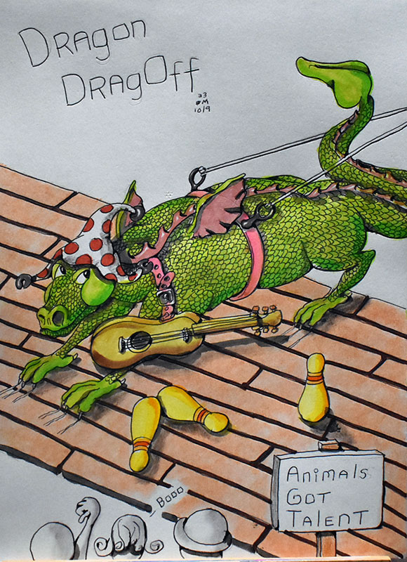 Image showing an art piece called Dragon DragOff by David Mielcarek on 20231009