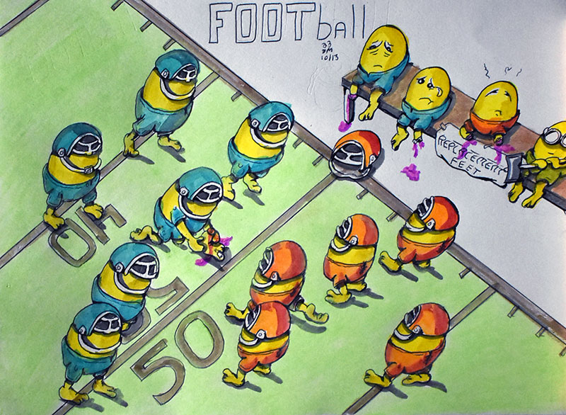 Image showing an art piece called FOOTball by David Mielcarek on 20231013