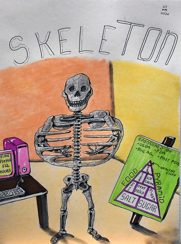 Image showing an art piece called SkeleTON by David Mielcarek on 20231020