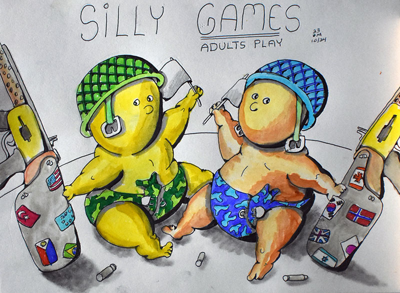 Image showing an art piece called Silly Games by David Mielcarek on 20231024