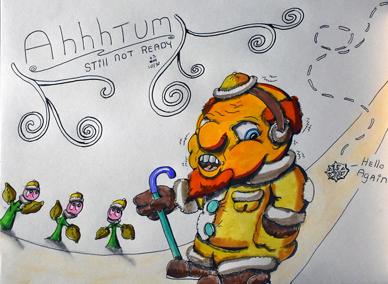 Image showing an art piece called Ahhhtum by David Mielcarek on 20231030