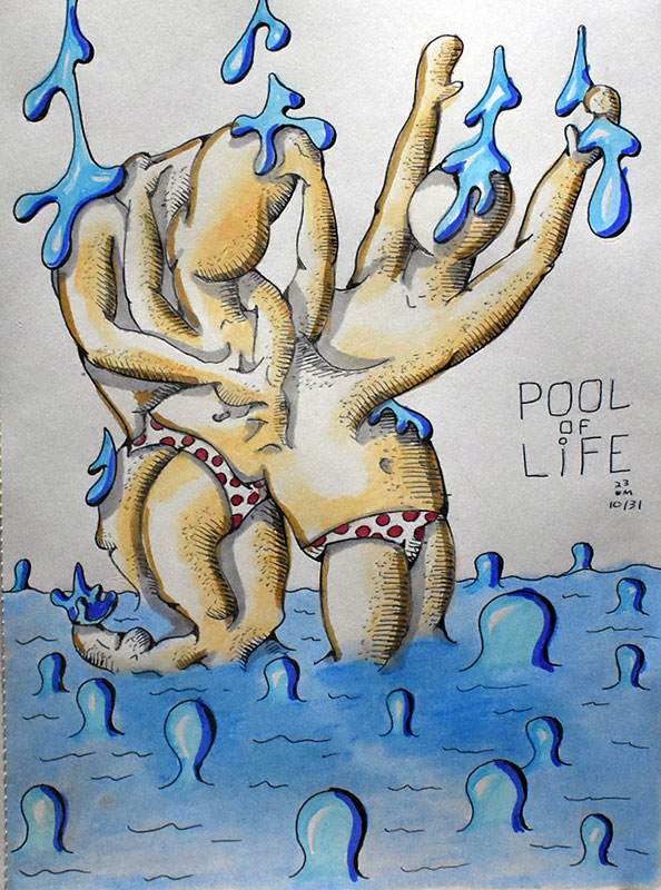 Image showing an art piece called Pool of Life by David Mielcarek on 20231031