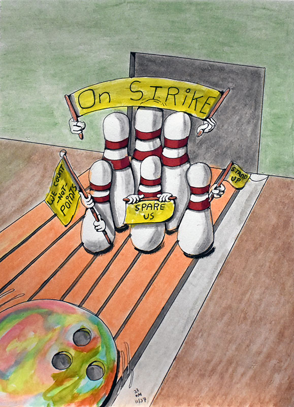 Image showing an art piece called On Strike by David Mielcarek on 20231127