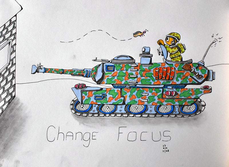 Image showing an art piece called Change Focus by David Mielcarek on 20231128