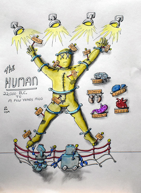 Image showing an art piece called The Human by David Mielcarek on 20231129