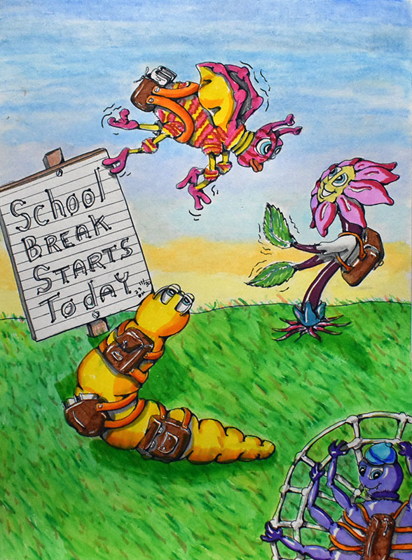 Image showing an art piece called School Break Starts Today by David Mielcarek on 20231130