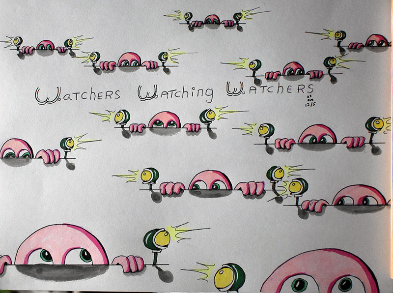 Image showing an art piece called Watchers Watching Watchers by David Mielcarek on 20231205
