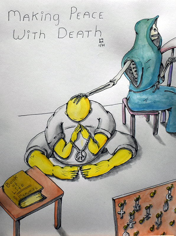 Image showing an art piece called Making Peace With Death by David Mielcarek on 20240121