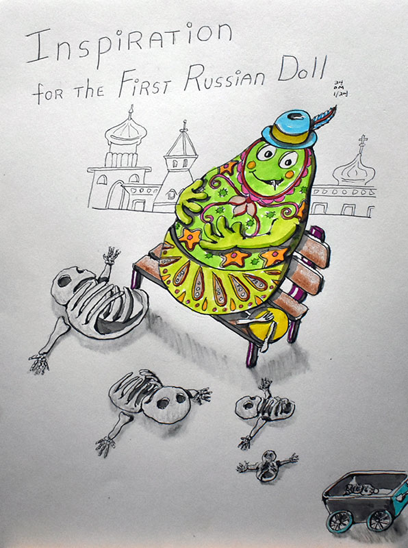 Image showing an art piece called Inspiration For The First Russian Doll by David Mielcarek on 20240124