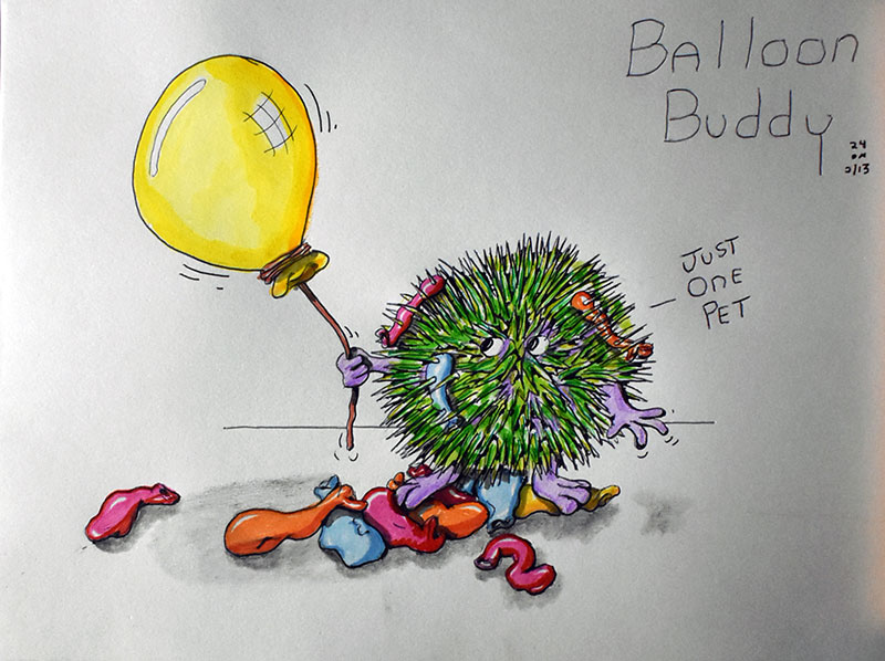 Image showing an art piece called Balloon Buddy by David Mielcarek on 20240213