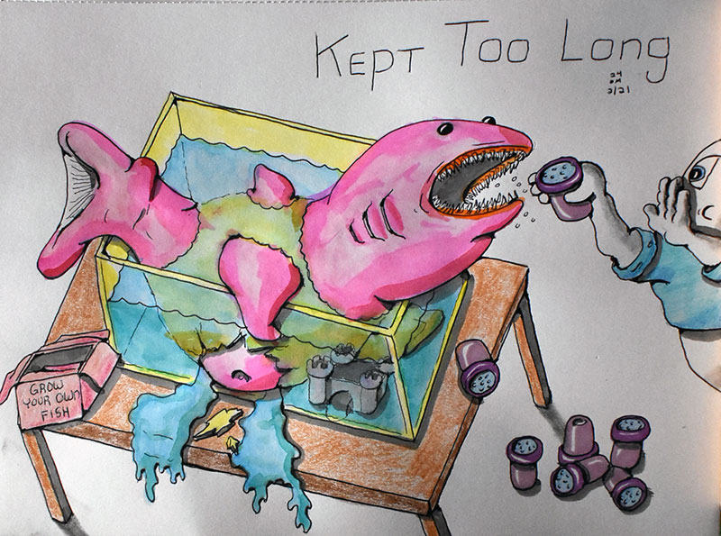 Image showing an art piece called Kept Too Long by David Mielcarek on 20240221