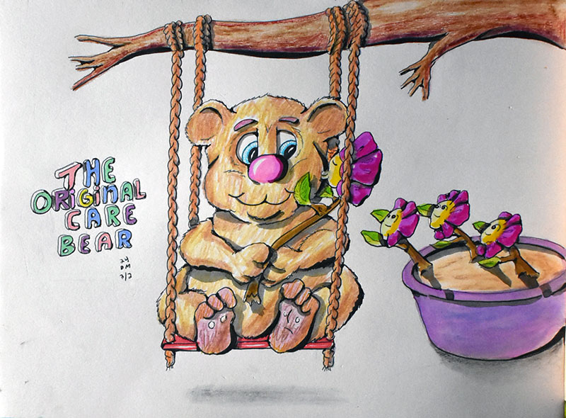 Image showing an art piece called The Original Care Bear by David Mielcarek on 20240302
