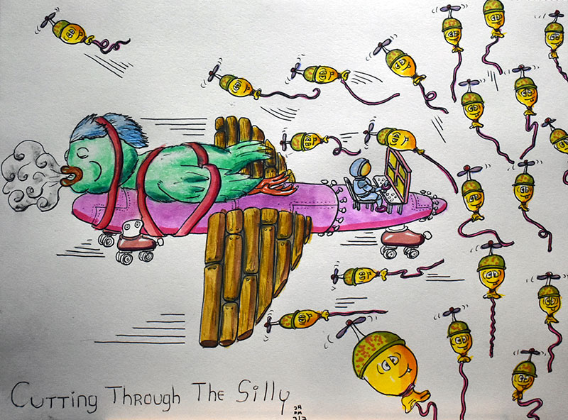 Image showing an art piece called Cutting Through The Silly by David Mielcarek on 20240307