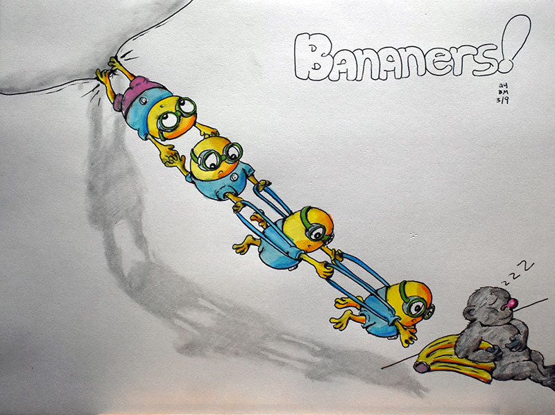 Image showing an art piece called Bananers by David Mielcarek on 20240309