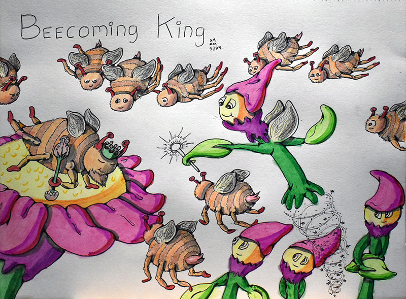 Image showing an art piece called Beecoming King by David Mielcarek on 20240329