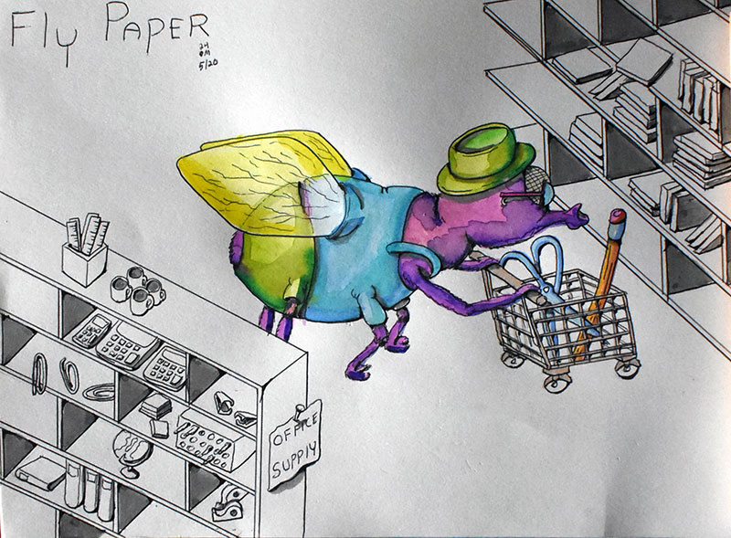 Image showing an art piece called Fly Pape by David Mielcarek on 20240520