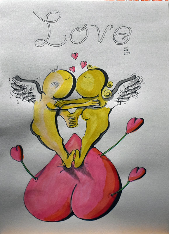 Image showing an art piece called Love by David Mielcarek on 20240624