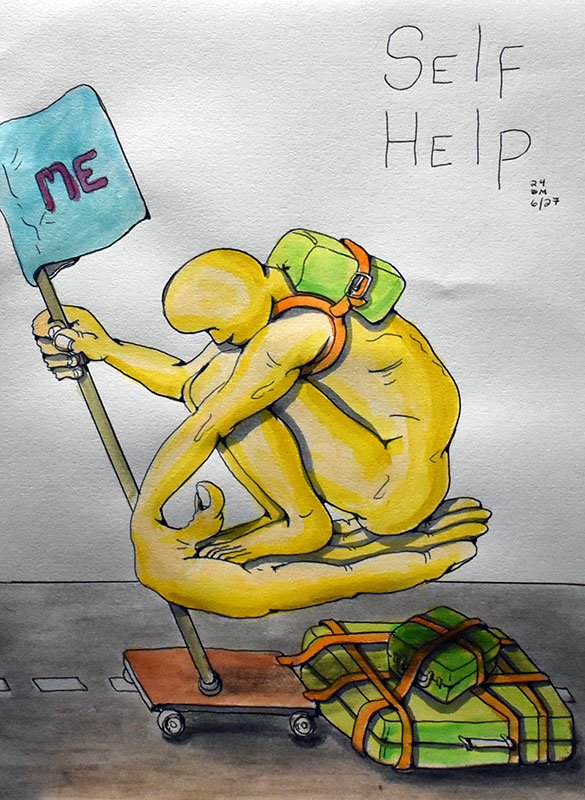 Image showing an art piece called Self Help by David Mielcarek on 20240627