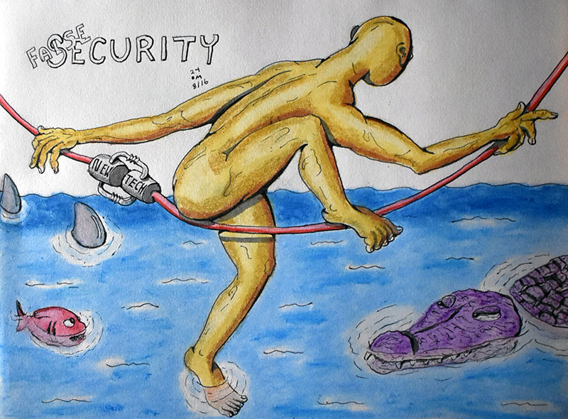 Image showing an art piece called False Security by David Mielcarek on 20240816