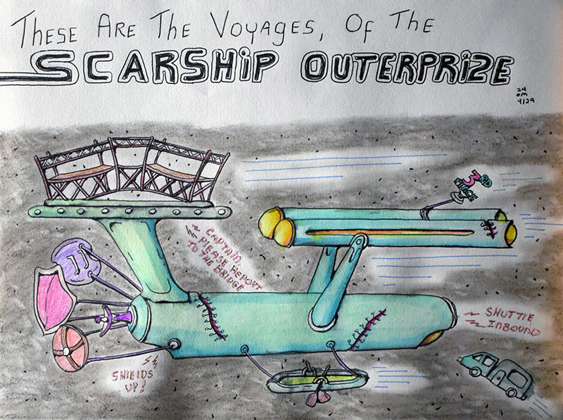 Image showing an art piece called Scarship Outprize by David Mielcarek on 20240929