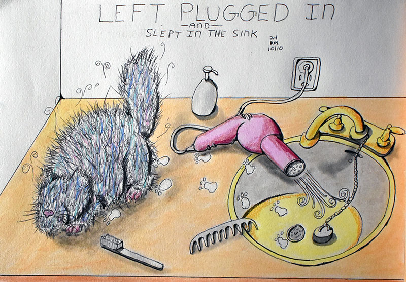 Image showing an art piece called Left Plugged In -and- Slept In The Sink by David Mielcarek on 20241010