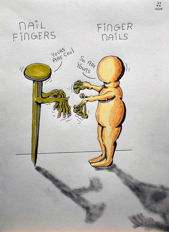 Image showing an art piece called Nail Fingers - Finger Nails by David Mielcarek on 20241029