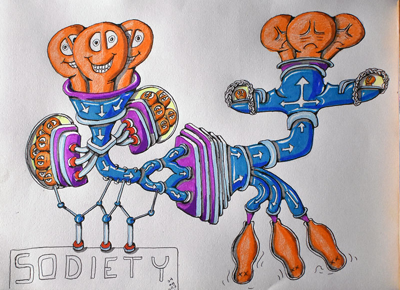 Image showing an art piece called Sodiety by David Mielcarek on 20241112