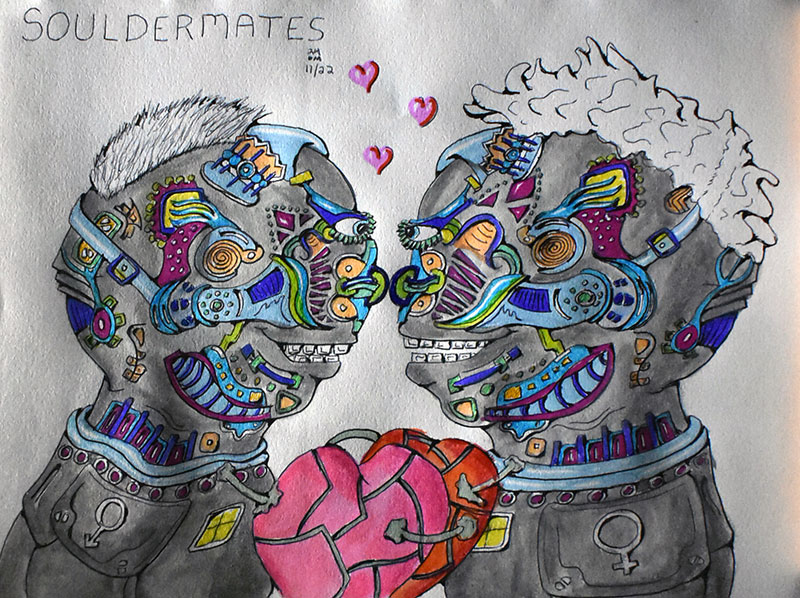 Image showing an art piece called Souldermates by David Mielcarek on 20241122