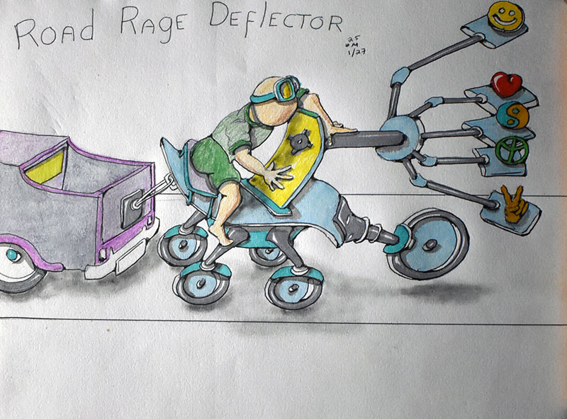 Image showing an art piece called Road Rage Deflector by David Mielcarek on 20250127