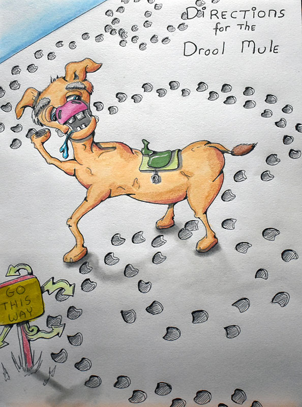 Image showing an art piece called Direction for the Drool Mule by David Mielcarek on 20250205