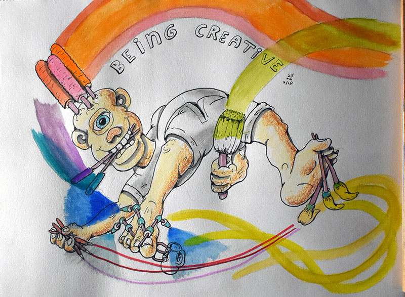 Image showing an art piece called Being Creative by David Mielcarek on 20250210