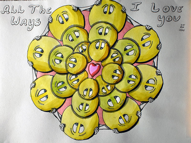 Image showing an art piece called All The Ways - I Love You by David Mielcarek on 20250214