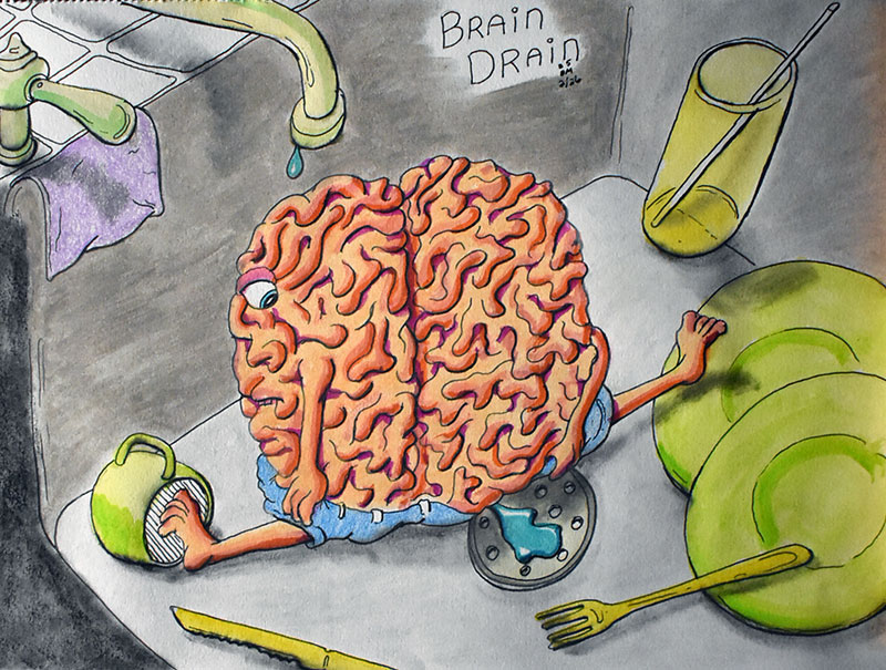 Image showing an art piece called Brain Drain by David Mielcarek on 20250226