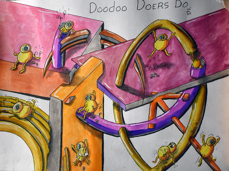 Image showing an art piece called Doodoo Doers Do by David Mielcarek on 20250309