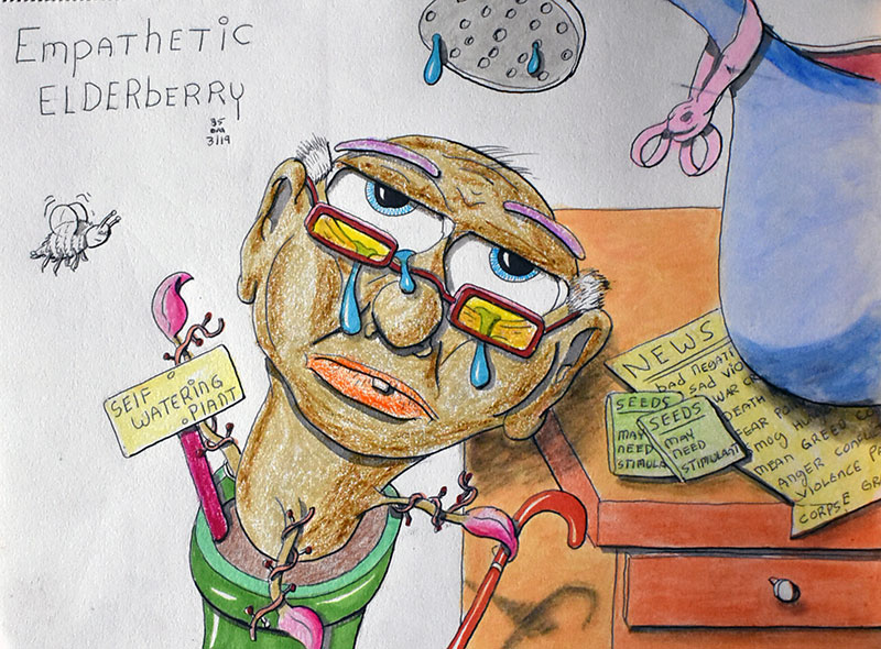 Image showing an art piece called Empathetic ELDERberry by David Mielcarek on 20250319