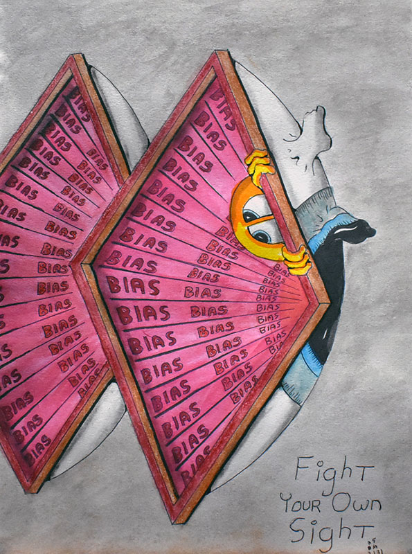Image showing an art piece called Fight Your Own Sight by David Mielcarek on 20250331