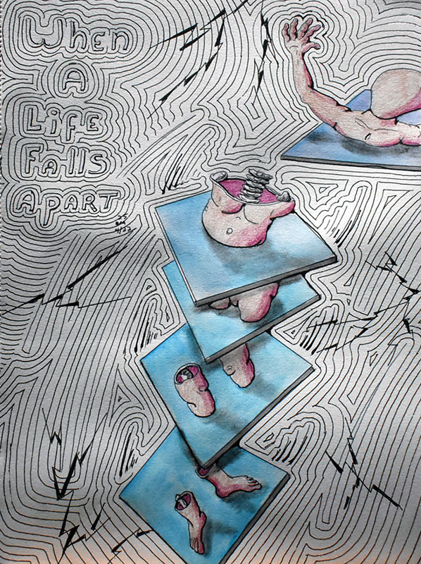 Image showing an art piece called When A Life Fall Apart by David Mielcarek on 20250422