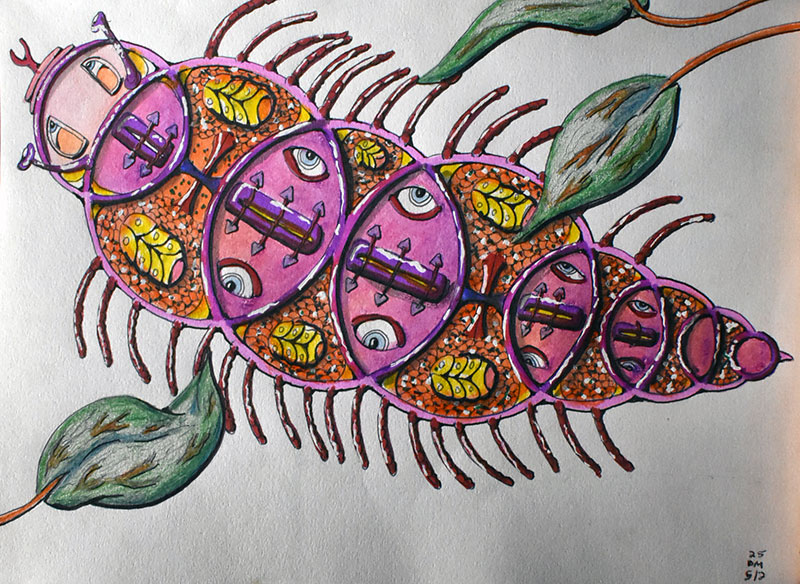 Image showing an art piece called Centipede Mandala by David Mielcarek on 20250502