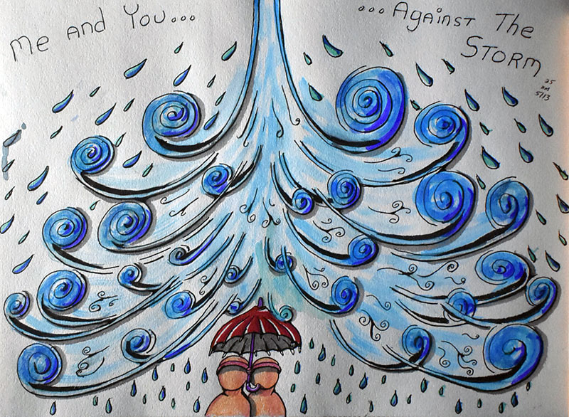 Image showing an art piece called Me And You, Against The Storm by David Mielcarek on 20250513