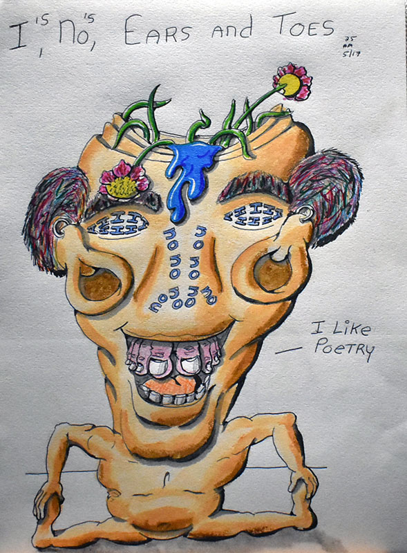 Image showing an art piece called I's, No's, Ears and Toes by David Mielcarek on 20250517
