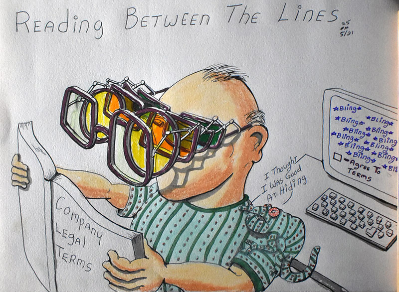 Image showing an art piece called Reading Between The Lines by David Mielcarek on 20250521
