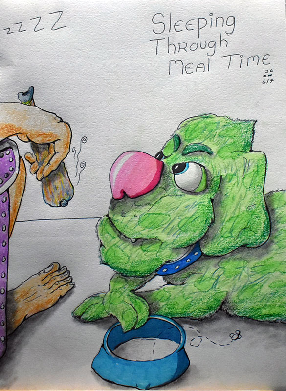 Image showing an art piece called Sleeping Through Meal Time by David Mielcarek on 20250607